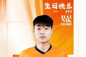 金永浩，生日快乐！🎂 愿你保持热爱，继续奔涌，勇敢前行！配图